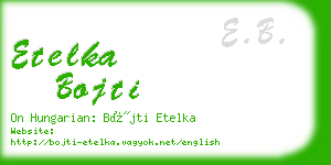 etelka bojti business card